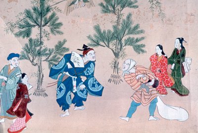 「フローティングワールドの年間イベント」、1695-1700 作： Furuyama Moroshige