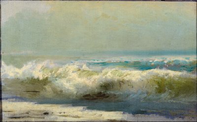 ヤルタ・パー・ヴァシリエフでサーフィン、フョードル・アレクサンドロヴィチ (1850-1873)。 キャンバスに油彩 作： Fyodor Alexandrovich Vasilyev