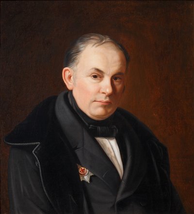詩人ヴァシリー・ジュコフスキー1783-1852、1854年の肖像 作： Fyodor Ivanovich Igin