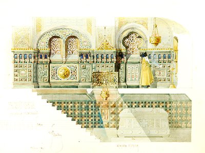 ダニロフ修道院（モスクワ）のラピン家の金庫のデザイン 作： Fyodor Shekhtel