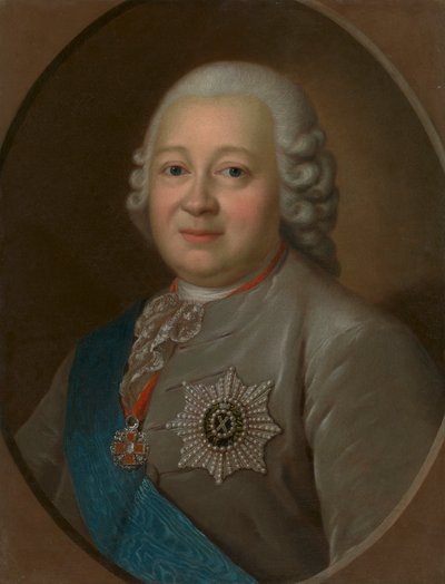 一般伯爵ニキータ イワノビッチ パニン 1718-1783、1770 年代の肖像。 作： Fyodor Stepanovich Rokotov