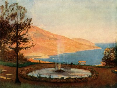「クリミアのエリクリク噴水のそば」、1873年、1965年。 作： Fyodor Vasil