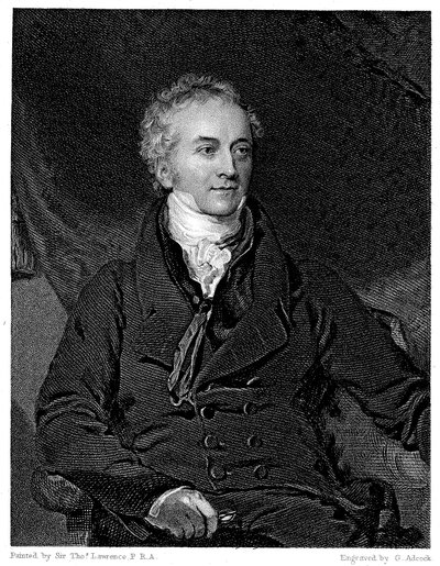 トーマス・ヤング 1773-1829年、イギリスの物理学者、エジプト学者 作： GH Adcock