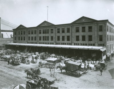 フルトン魚市場、ニューヨーク市 作： G.P. Hall und Sohn