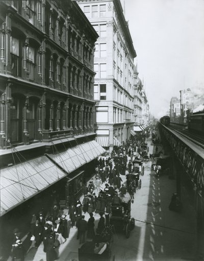ニューヨーク市の23番街と18番街の間の6番街 作： G.P. Hall und Sohn