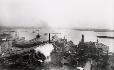 サウスフェリーターミナル、1905 作： G.P. Hall und Sohn