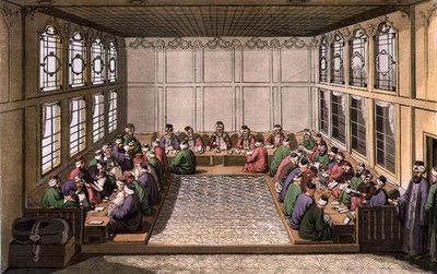 The Public Ministry of Finance、「The History of the Nations」第3部第1巻より第17版、画家による彫刻（アクアチント）。 作： G. Alluisetti