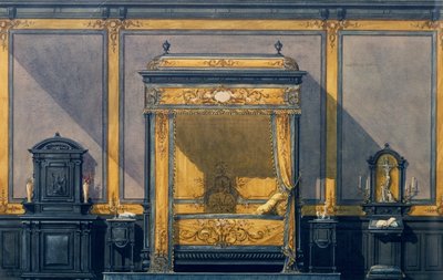 ルネサンス様式の寝室のデザイン 作： G. Felix Lenoir