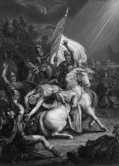 サウル、サウル、なぜ私を迫害するのか、c1830s。 作： G. H. Adcock
