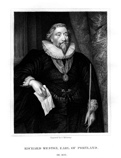 リチャードウェストン、初代ポートランド伯爵、1825年。 作： G. Kellaway