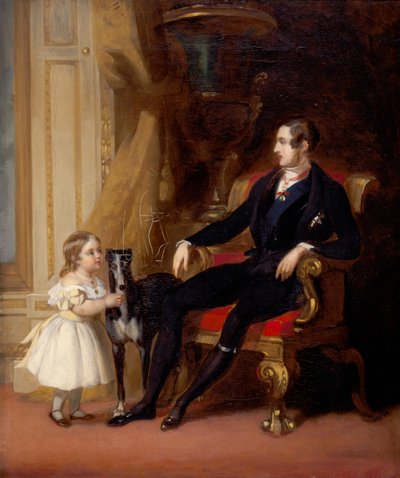 ビクトリア王女とエオスとのアルバート王子配偶者、c1843 作： G Lucas