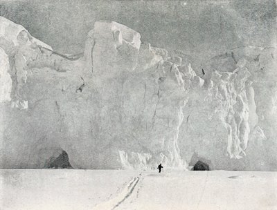 ビクトリアランドの氷河の顔、c1911、1913年。 作： G. Murray Levick