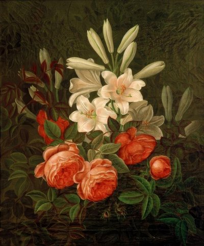 花の静物 作： G. Normann
