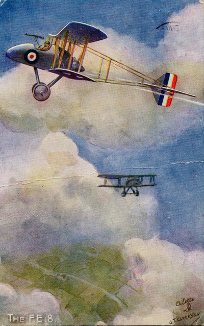 空中で - FE 8、1932年。 作： G. T. Clarkson
