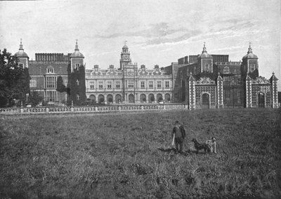 ハットフィールドハウス、サウスフロント、c1900 作： G. W. Wilson and Company