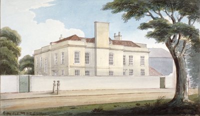 1825年、サリー州ミッチャムのミッチャム・グリーンにある精神病患者のための家「リカバリー」 作： G Yates