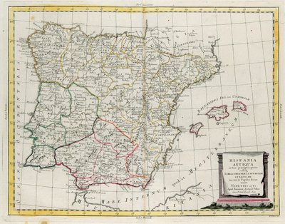 アントニオ・ザッタが1785年にヴェネツィアで出版した「最新アトラス」の第1巻から抜粋したG・ズリアーニのエングレーヴィング作品、個人蔵 作： G. Zuliani