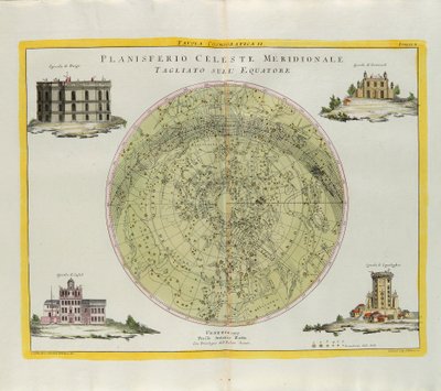 1777年にヴェネツィアでアントニオザッタが出版した最新のアトラスのトメIから取られたG.ズリアーニによる彫刻 作： G. Zuliani
