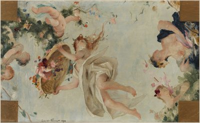 パリ市立美術館の祝祭の間のスケッチ：花々 作： Gabriel Joseph Marie Augustin Ferrier