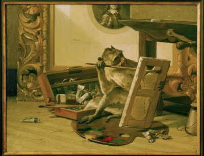 評論家、ガブリエルフォンマックスによる絵画 作： Gabriel Cornelius Ritter von Max
