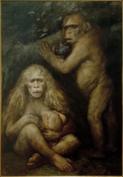 Pithecanthropus alalus 作： Gabriel Cornelius Ritter von Max