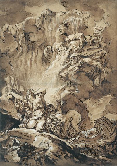 シベレの救出、季節の寓意、nd.. 作： Gabriel Francois Doyen