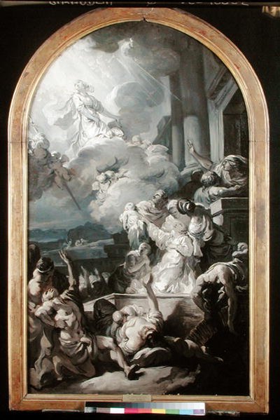 聖ジュヌヴィエーヴの奇跡、1765年頃 作： Gabriel Francois Doyen