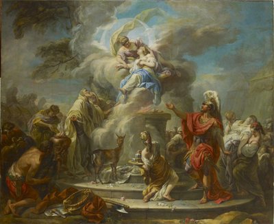 イフィゲニアの犠牲、1749年-1750年。 作： Gabriel Francois Doyen