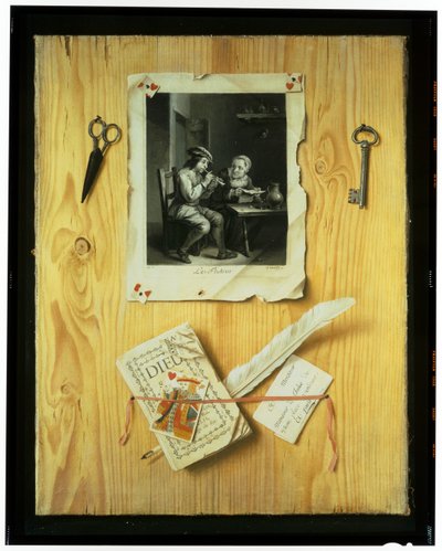 だまし絵の静物画 作： Gabriel Gresly