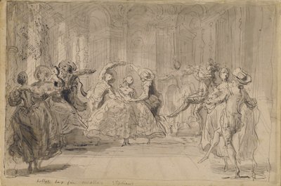 「ライバルの妖精」よりバレエ 作： Gabriel Jacques de Saint Aubin