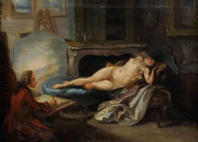 私立アカデミー、1755年。 作： Gabriel Jacques de Saint Aubin