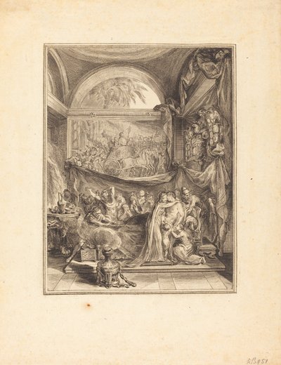 ゲルマニクスの死 作： Gabriel Jacques de Saint Aubin