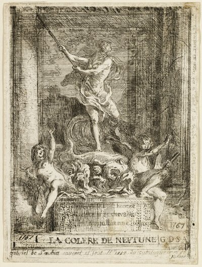 「ネプチューンの怒り」の泉 作： Gabriel Jacques de Saint Aubin