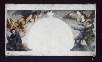 リセ・シャプタルの1870年戦争戦没者記念碑を描くためのスケッチ、1879年頃（油彩・カンヴァス） 作： Gabriel Joseph Marie Augustin Ferrier