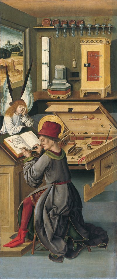 福音伝道者聖マタイ、1478 作： Gabriel Mälesskircher