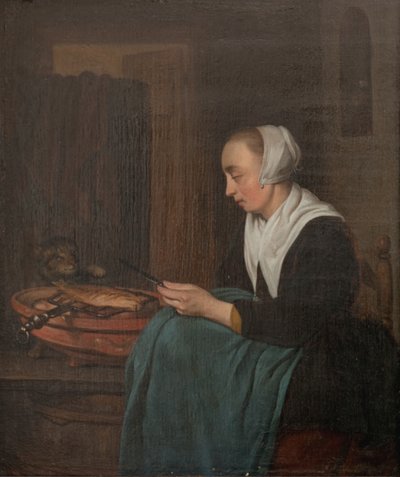 眠る店員 作： Gabriel Metsu
