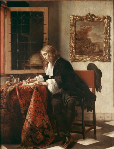 手紙を書く人 作： Gabriel Metsu