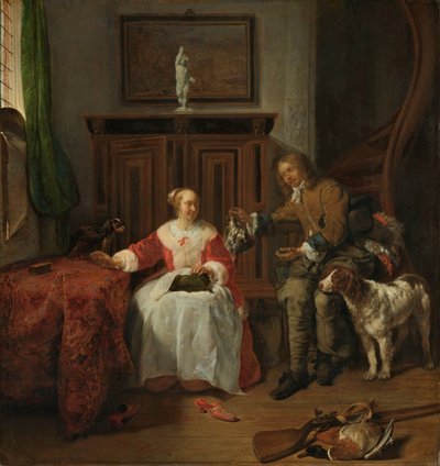 ハンターのプレゼント ハンターの贈り物 作： Gabriel Metsu