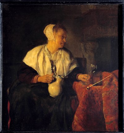リボッターです。ガブリエル・メツ（1629-1667）の絵 Ec.中空。 作： Gabriel Metsu