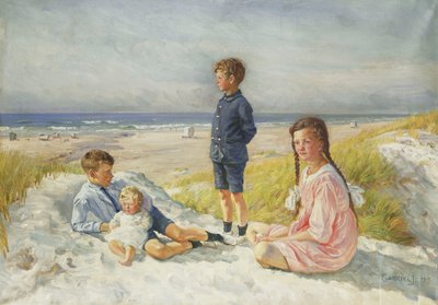 エリック、エルス、オーブ、バース・シュルツのビーチ 作： Gabriel Oluf Jensen