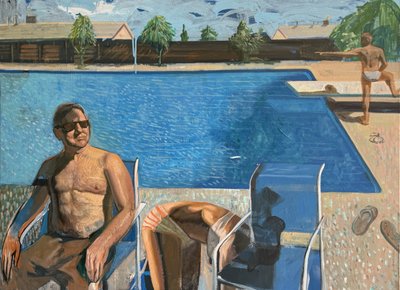 夏の気晴らし、2024年（キャンバスに油彩） 作： Gabriel Palma