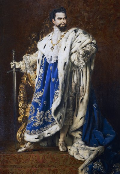 バイエルン王ルートヴィヒ2世 (1845-1886) 作： Gabriel Schachinger