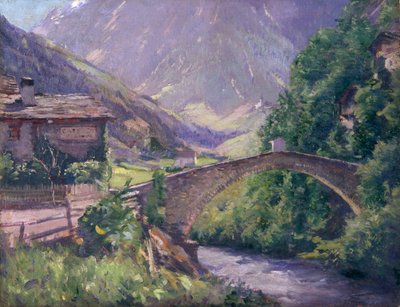 「ビスプの橋」、1881-1935 作： Gabriel Thompson