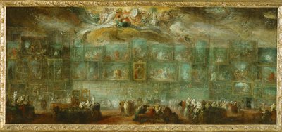 ルーブル美術館の眺め 作： Gabriel de Saint-Aubin