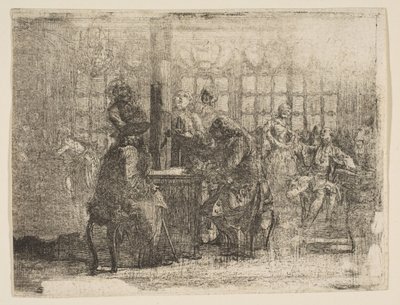 Nouvellistes、1752年。 作： ガブリエル・ド・サン・トーバン
