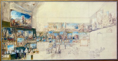 1767年のサロン。ガブリエル・デ・サン・トーバン（1724-1780）のドローイング 作： ガブリエル・ド・サン・トーバン