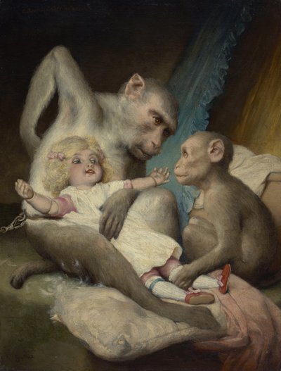 人類学のレッスン 作： Gabriel von Max