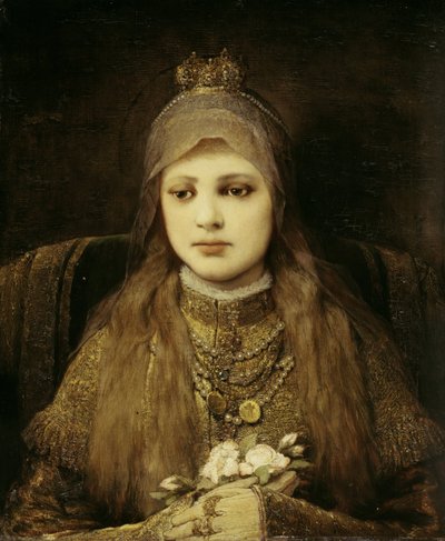 その聖なるエリザベスは子供の頃です 作： Gabriel von Max