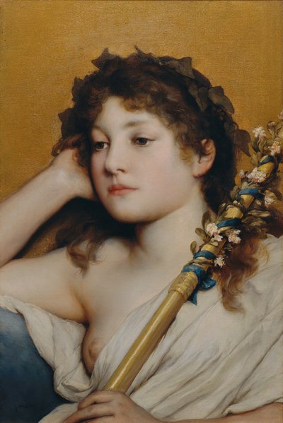 女性の頭を感知 作： Gabriel von Max