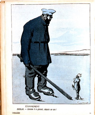 ニコラス 2 世 (1868 年 - 1919 年) 1894 年からロシアのツァーリ 作： Gabriele (1865 1937) Galantara